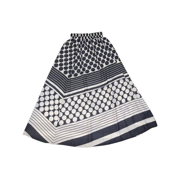 Polka Dot Abstract Maxi long Skirt Elastic Pull on Waist SZ Small 90s Inspired - Picture 1 of 4